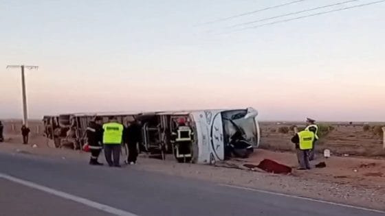 حادثة سير جرسيف: مقتل 4 أشخاص في انقلاب حافلة ركاب